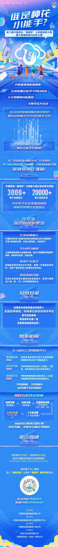 第三届中国移动“梧桐杯”大数据创新大赛邀你来打擂！